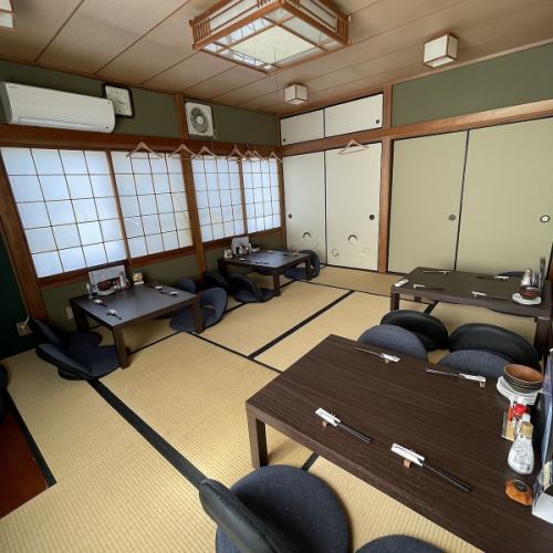 ゆったりできるお座敷は少人数でもご利用可能です！