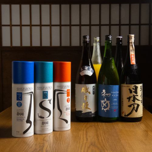 静岡の地酒が豊富