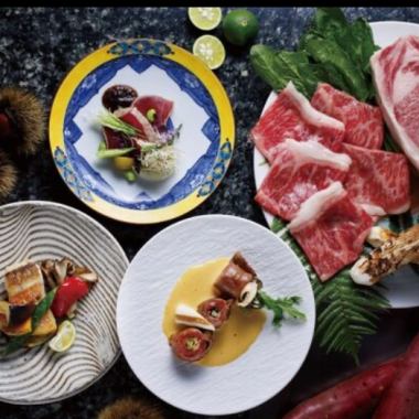 【歩く花】厳選おすすめコース～贅沢食材料理のフルコース(2時間半プレミアム飲み放題付き)