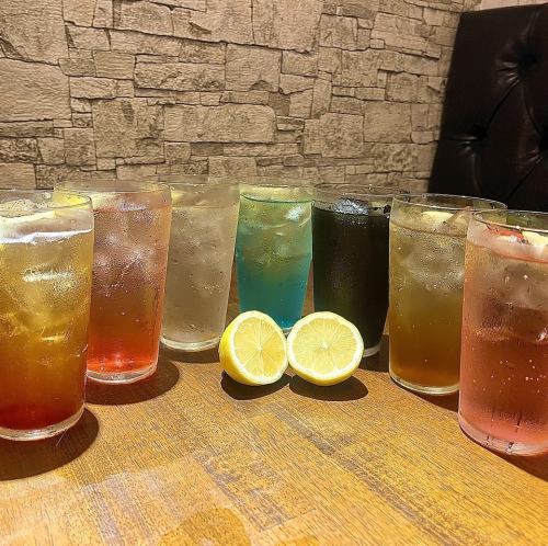 様々なお酒の数々をご用意