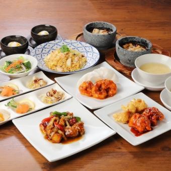 【聚會用】起司麻婆豆腐、蝦辣醬、杏仁豆腐等9道菜品◎無限暢飲6,000日圓（含稅）