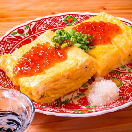 だし巻き玉子いくらのせ