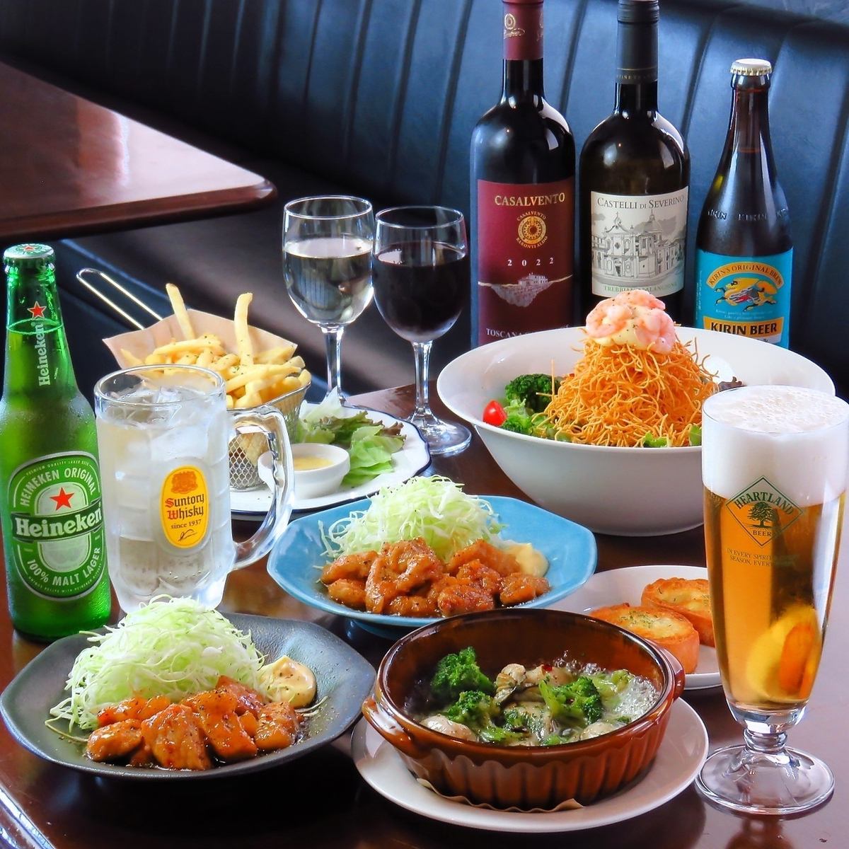 素敵なお料理とお酒のマリアージュをお楽しみください。