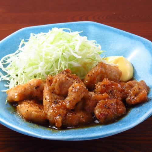 サイコロ照り焼き鳥