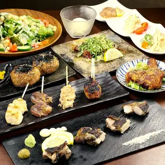 【飲み放題付】『朝挽き鶏コース』 6500円(税込)