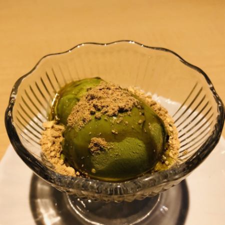 Matcha black honey kinako ice cream