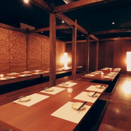 Completely private room for up to 80 people.※ The photos are affiliated stores.