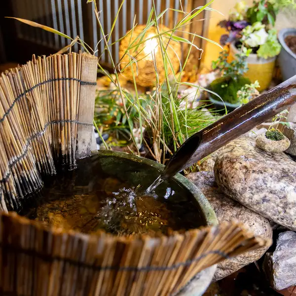 The shop owner himself crafted the deer scarer, demonstrating his commitment to hospitality in every detail.