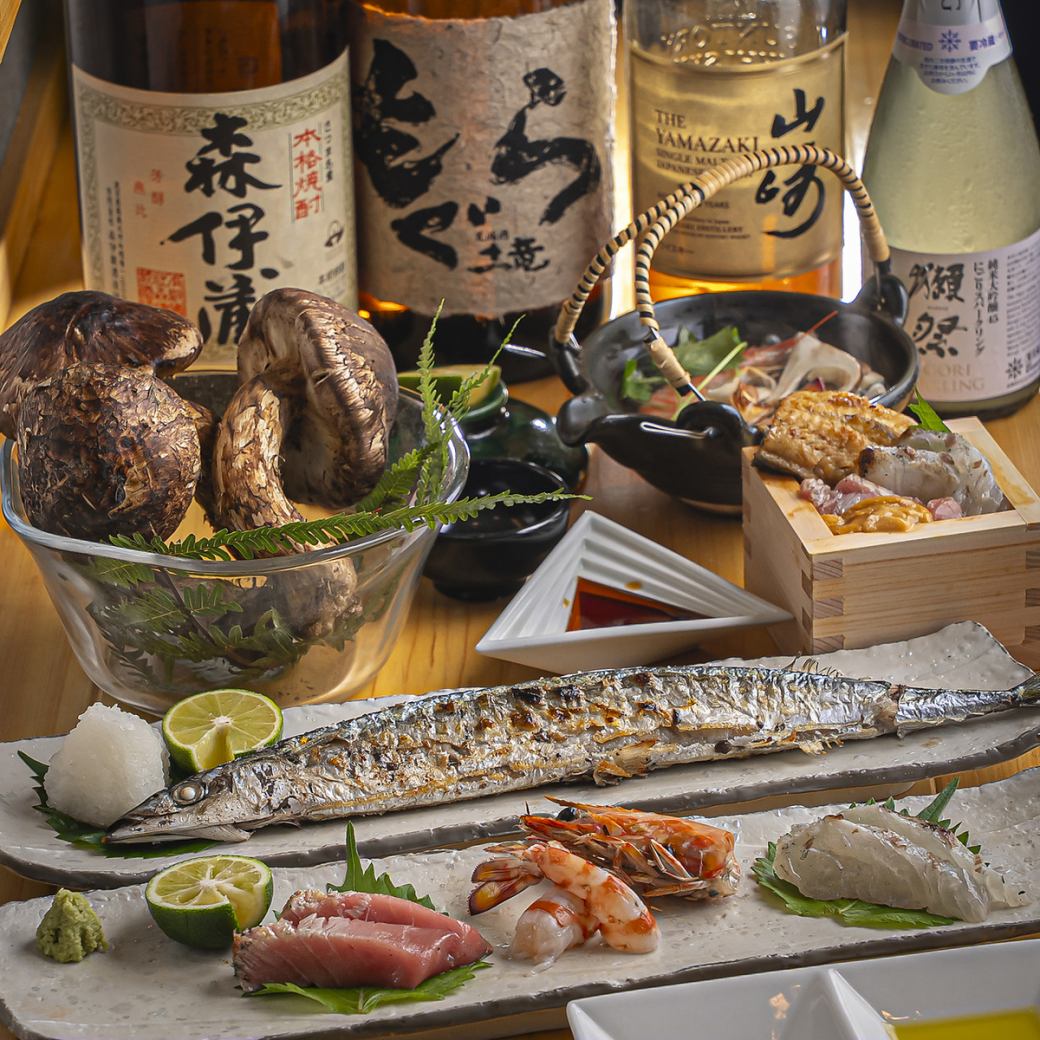 店主のこだわりが詰まった旬の食材や海鮮を使用した一品料理はお酒との相性抜群☆