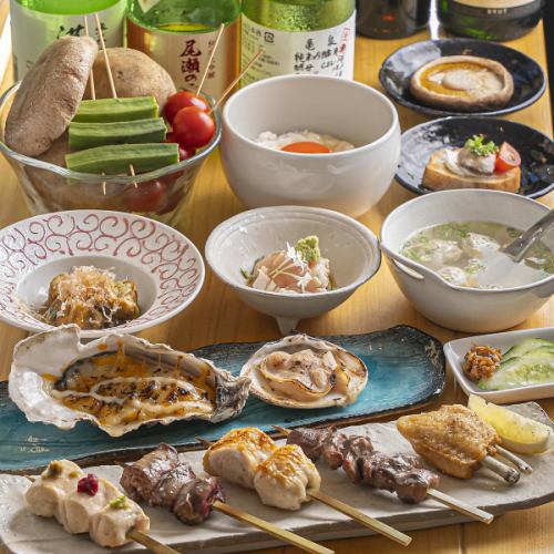 ≪旬の食材を手軽に愉しむ◎≫デートやご家族でのご利用にもピッタリな”5500円コース”