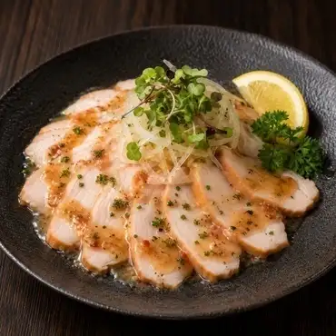 燻製チキンカルパッチョ