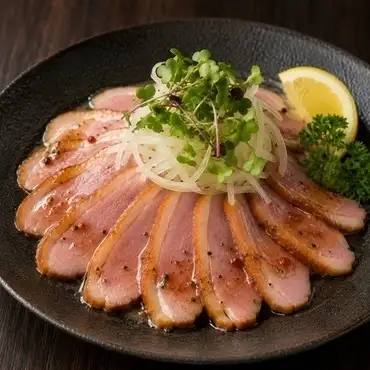 スモーキー鴨のカルパッチョ