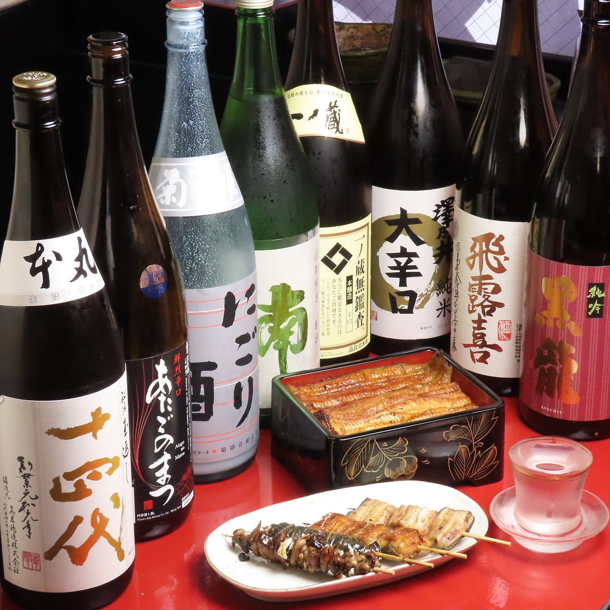 鰻と合わせてこだわりの日本酒はいかがですか？