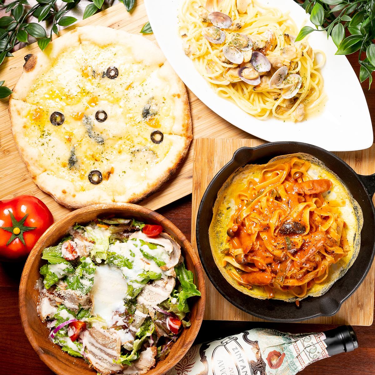 Affordable price for authentic pasta and pizza.Perfect for parties and girls-only gatherings!
