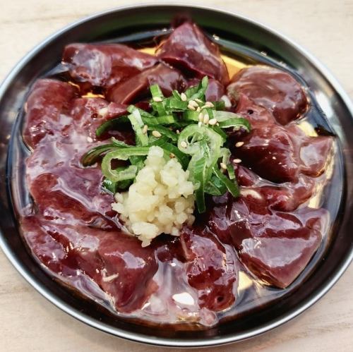 鶏レバー刺