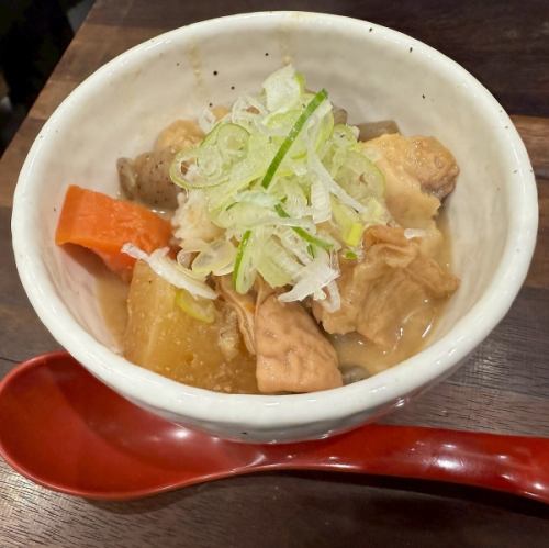 もつ煮ぶっかけ飯