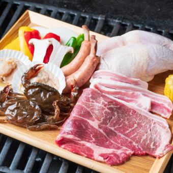 【屋上】グレードアップ★手ぶらBBQ！2時間飲み放題付／満足感もアップ！ 7,800円（税込）