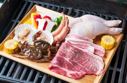 【屋上】グレードアップ★手ぶらBBQ！2時間飲み放題付／満足感もアップ！ 7,800円（税込）