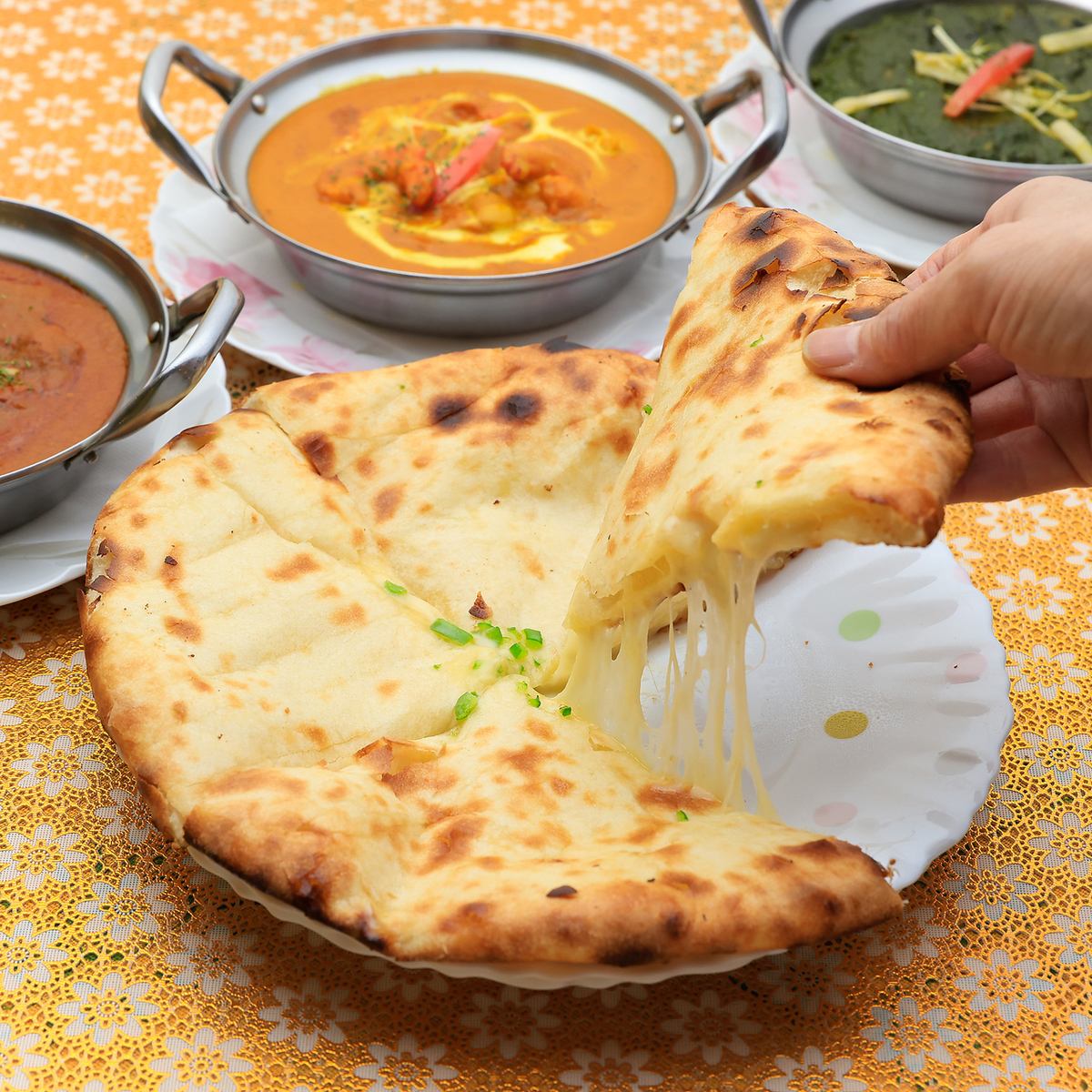 Authentic Indian cuisine prepared by top-notch chefs.Freshly baked big naan is excellent!