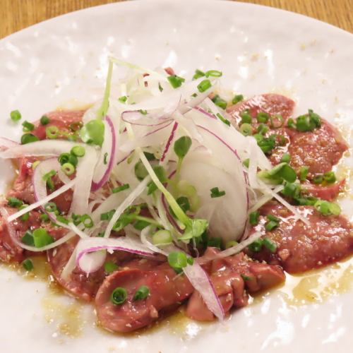 【おすすめ料理】鶏白レバーのカルパッチョ