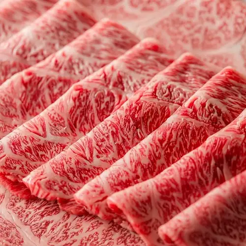 Enjoy top-quality Omi beef at a reasonable price.
