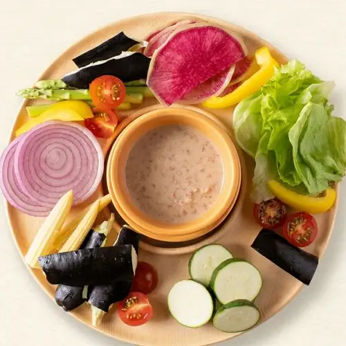 Enjoy the freshest seasonal vegetables! Homemade bagna cauda