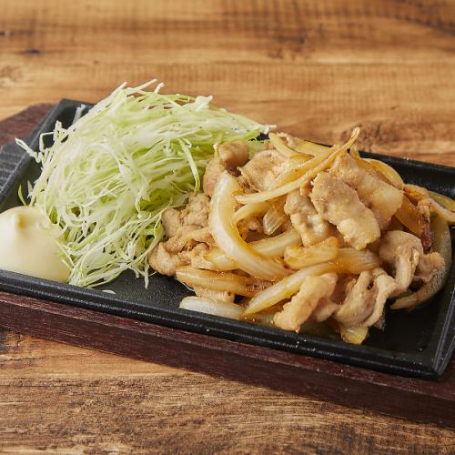 鉄板生姜焼き