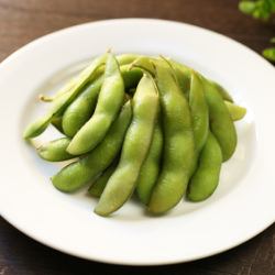 枝豆/鶏の醤油煮