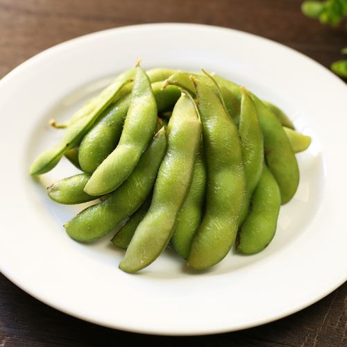 Edamame / chicken in soy sauce