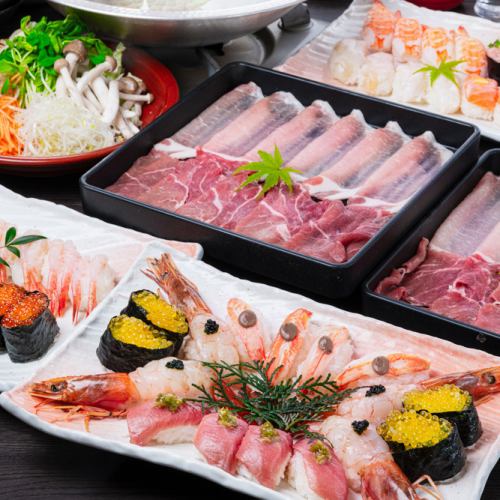 All-you-can-eat sushi shabu-shabu