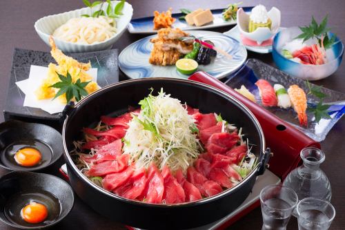 Bluefin tuna sukiyaki course