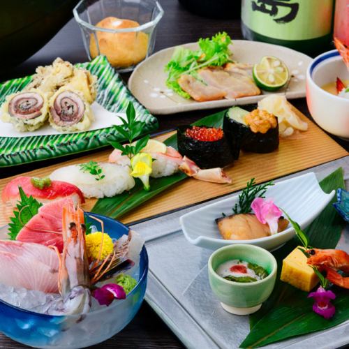 【秋限定】豪華旬食材が彩る加賀百万石コース【約40種類日本酒付き2H飲放題】8000円⇒6000円