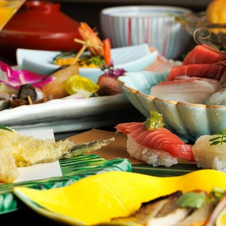 【春限定】豪華旬食材が彩る加賀百万石コース【約40種類日本酒付き2H飲放題】8000円⇒6000円