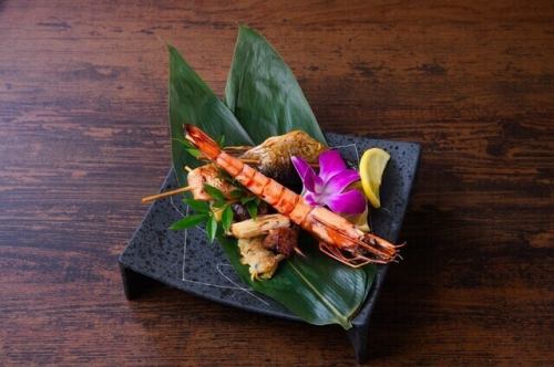 魚串盛り合わせ 五種盛り
