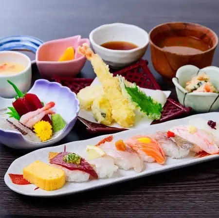 特上炙り寿司天ぷら和膳
