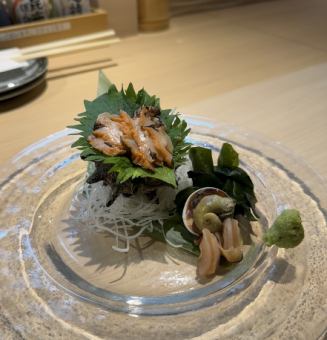 サザエのお刺身