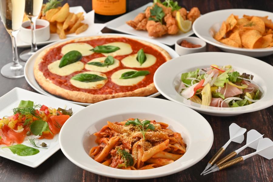 【２時間飲み放題＆ダーツ投げ放題プラン】5品3300円～