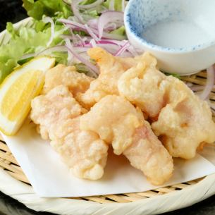 Cream cheese prosciutto ham wrapped tempura