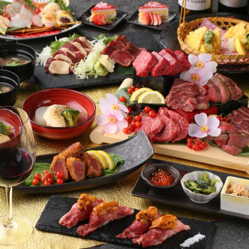 【사치품】흑모 와규×이시야키 맛을 즐길 수 있는 최상 코스 “벤케이 코스”