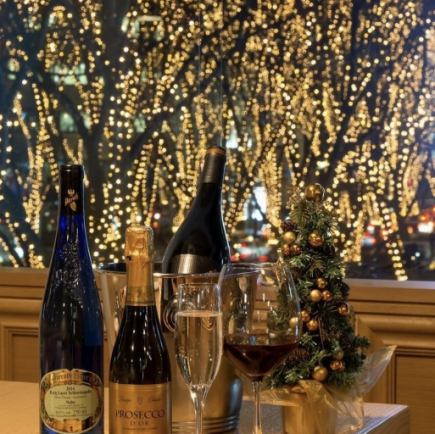 테이블석 ★페이젠트 코스 14,850엔 부가세 포함 ※금토일&24일 25일은 3부제(17시 19시 10분 21시 20분)