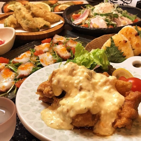 [Course A] Famous chicken nanban! Satisfying plan with all-you-can-eat and drink about 45 varieties♪