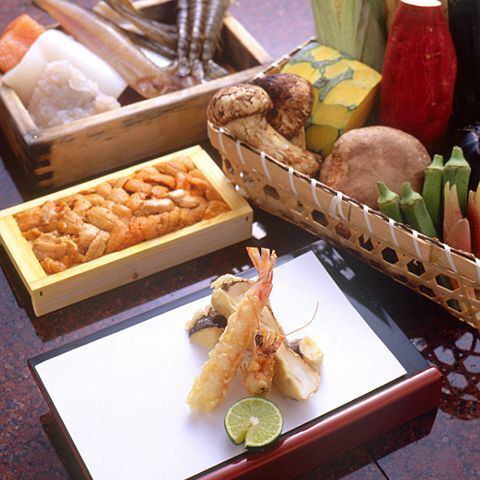【ランチ】季節を感じる天ぷら11品～天ぷらコース『葵』～7700円