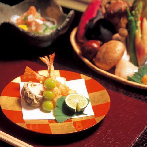 【ランチ】季節を感じる天ぷら11品～天ぷらコース『葵』～7700円