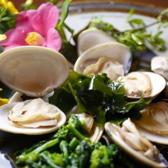 [Course example] Steamed seasonal vegetables and seafood