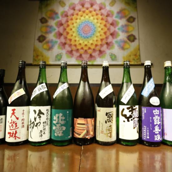 We offer a variety of rare Japanese sake ☆ We will carefully serve your favorite sake!