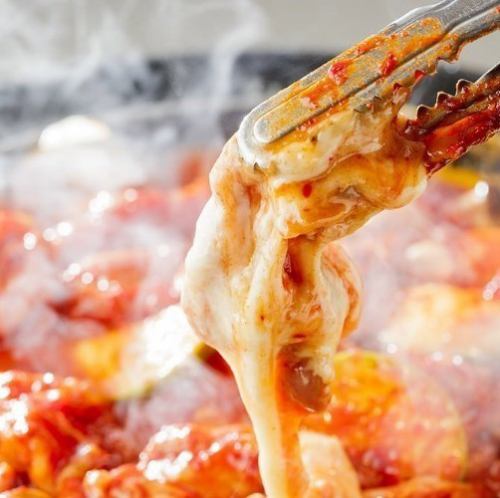 #Delicious and spicy The popular cheese dakgalbi is also recommended♪