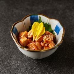 チャンジャとクリームチーズ