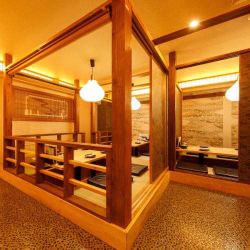 人数に合った様々な個室をご用意！