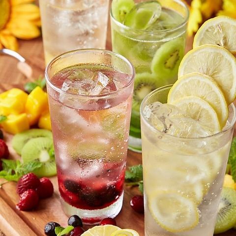 【豊富な飲み放題メニュー】女性にも喜ばれること間違いなし！