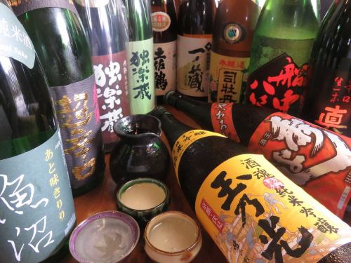 日本酒の種類豊富！
